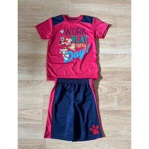 Nickelodeon Boys Size 7 Paw Patrol Outfit Short Sleeve Shirt Shorts Tagless